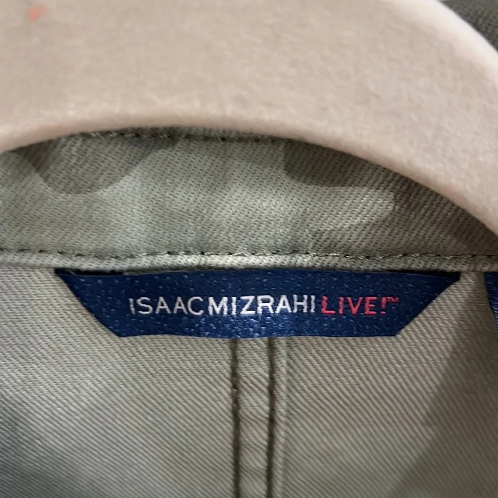 LIKE NEW ISAAC MIZRAHI LIVE! True Denim Printed Fringe Hem Jacket.  Size XS - Picture 6 of 14